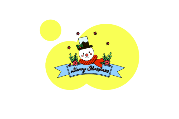 Christmas Flat Floral Banner Bubble: A Festive Design Gem