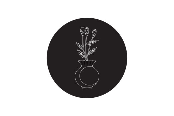 Elevate Your Designs with Flowers Art Floral White Line Style