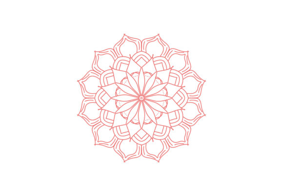 Floral Mandala Illustration Isolated
