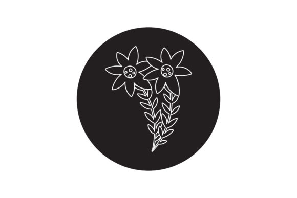 Floral Vector Flowers White Line Style: A Strategic Design Element for Diverse Creative Needs