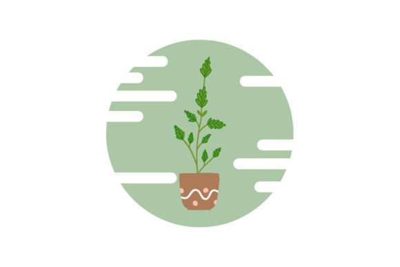 Floral with Pot Icons: A Versatile Design Solution for Modern Creatives